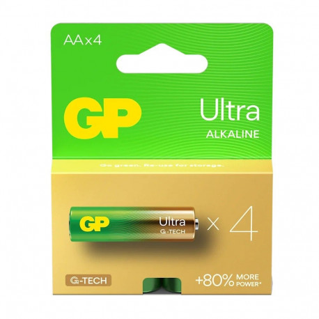 ALKALINE BATTERIES LR6/ AA GP ULTRA 4PCS.