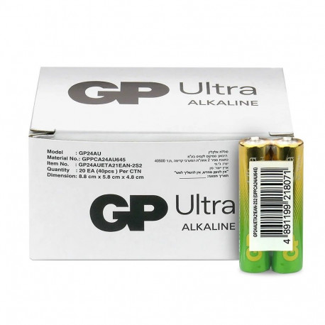 GP Ultra leelispatareid LR03 /AAA 40 tk.