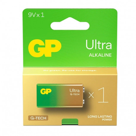GP Ultra 6LR61 9V leelispatarei 1PCS