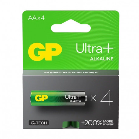 GP ULTRA+ leelispatareid LR6/ AA 4 tk
