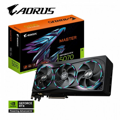 Graphics card GeForce RTX 5070 AORUS MASTER 12GB GDDR7 192bit HDMI/3DP