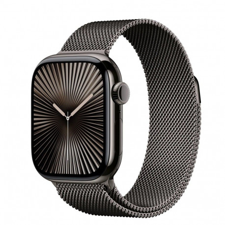 Watch Series 10 GPS + Cellular 42 mm Slate Titanium Case with Slate Milanese Loop