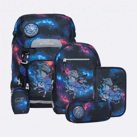 Seljakott/ ranits Beckmann Classic komplekt 6 osaline Ninja Elements kasvule 116-140cm, maht 22l, ko