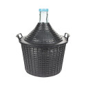 DEMIJOHN FOR WINE IN PLASTIC BASKET 10L