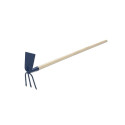 COMBI FORK HOE WITH PINE VARNISH HANDLE