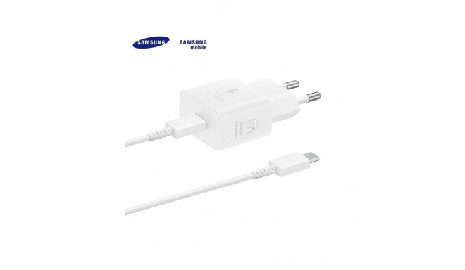 laadija USB-C 25W kaabliga valge