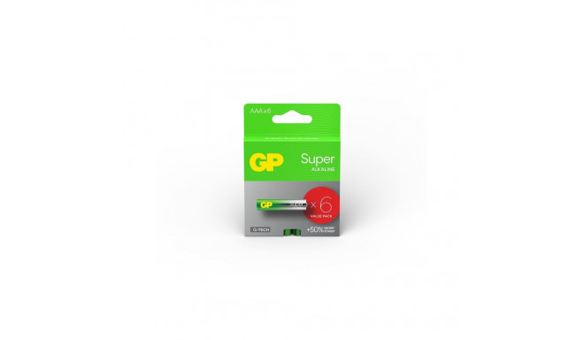 patareid superalkaliin AAA 1.5V 6 tk