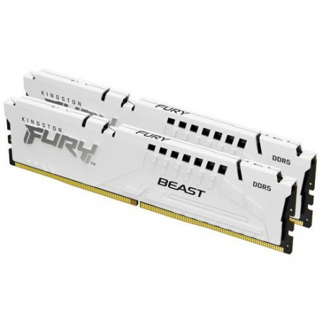 Kingston Technology FURY Beast 32GB 5600MT/s DDR5 CL40 DIMM (Kit of 2) White XMP