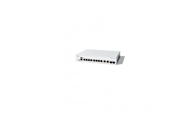 Cisco Catalyst 1200-8T-E-2G Smart Switch, 8 Port GE, Ext PS, 2x1GE Combo, Limited Lifetime Protectio
