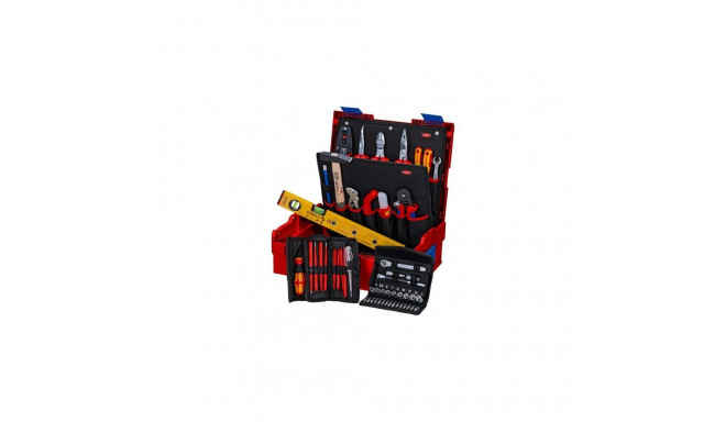 Knipex 00 21 19 LB E mechanics tool set 63 tools