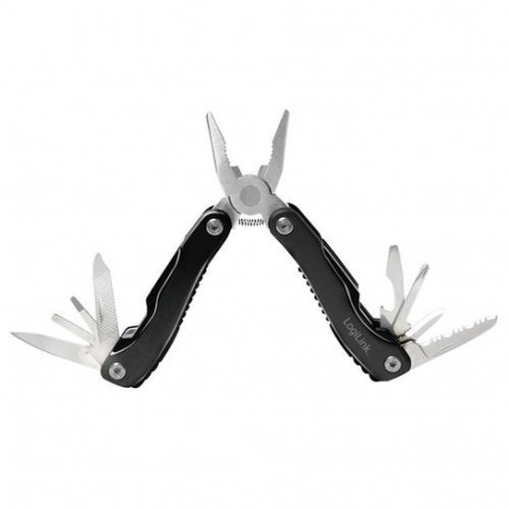 LogiLink WZ0044 multi tool pliers Pocket-size 11 tools Black, Silver