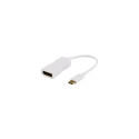 Deltaco USBC-DP1 video cable adapter 0.1 m USB Type-C DisplayPort White
