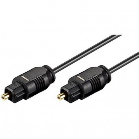 Deltaco TOTO-3 audio cable 3 m TOSLINK Black