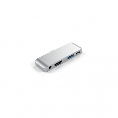 Satechi ST-TCMPHS laptop dock/port replicator USB 3.2 Gen 1 (3.1 Gen 1) Type-C Silver