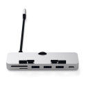 Satechi ST-TCIMHS laptop dock/port replicator USB 3.2 Gen 1 (3.1 Gen 1) Type-C Silver
