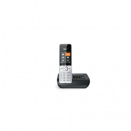 Gigaset COMFORT 500A Analog/DECT telephone Caller ID Black, Silver
