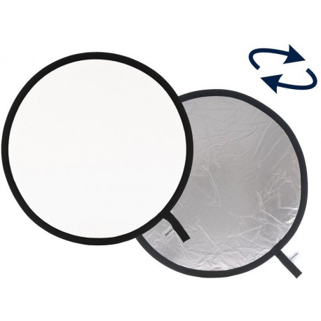 Lastolite reflektors 50cm, sudrabots, balts