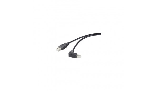 Renkforce RF-4613068 USB cable USB 2.0 0.5 m USB A USB B Black