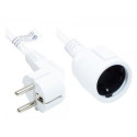 Alcasa P0102-W050 power cable White 5 m Power plug type E+F Power plug type F