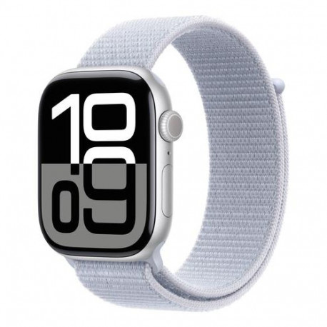 Apple Watch Series 10 OLED 46 mm Digital 416 x 496 pixels Touchscreen 4G Silver Wi-Fi GPS (satellite