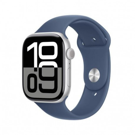 Apple Watch Series 10 OLED 46 mm Digital 416 x 496 pixels Touchscreen 4G Silver Wi-Fi GPS (satellite