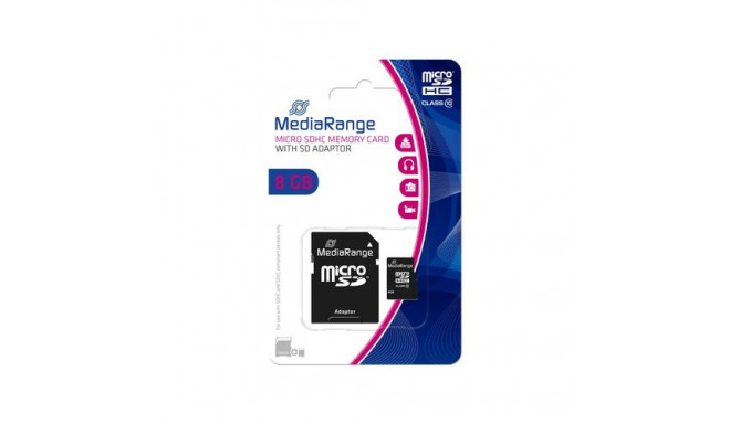 MediaRange 8GB microSDHC Class 10