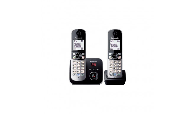 Panasonic KX-TG6822GB telephone DECT telephone Caller ID Black, Silver