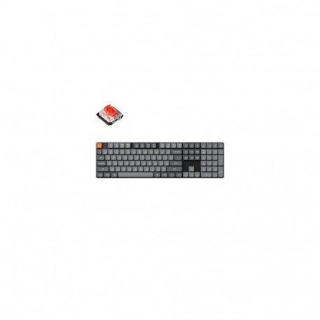 Keychron K5 Max keyboard Universal USB + RF Wireless + Bluetooth Black, Grey