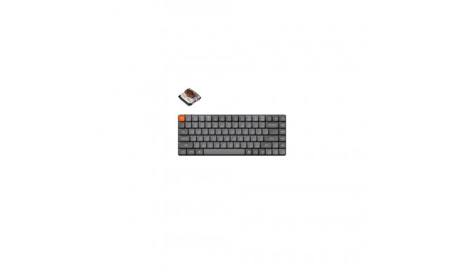 Keychron K3 Max keyboard Universal USB + RF Wireless + Bluetooth Grey