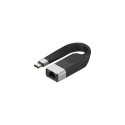 Techly ICOC USBC-RJ45 networking cable Black 0.144 m