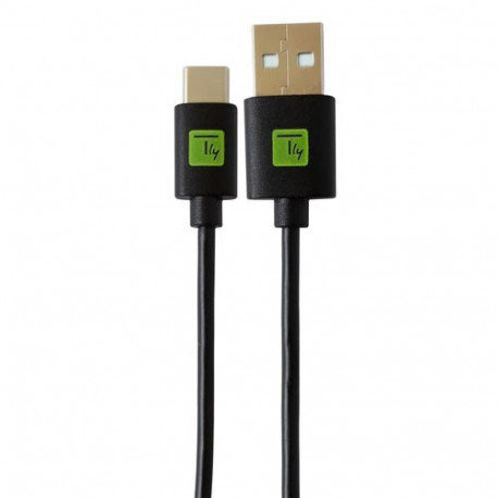 Techly ICOC MUSB20-CMAM01T USB cable USB 2.0 0.1 m USB A USB C Black