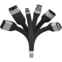 Techly ICOC USBC-RJ45 networking cable Black 0.144 m