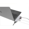 HYPER GN21D-GRAY laptop dock/port replicator Grey