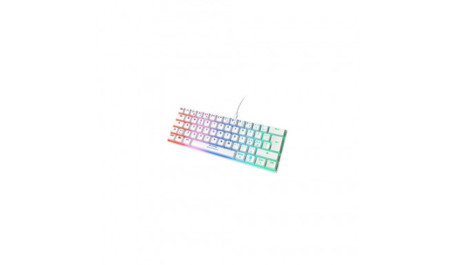 Deltaco GAM-075-W keyboard Gaming USB Nordic White