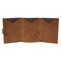 EXENTRI EX 007 wallet/card case/travel document holder Sand Genuine leather