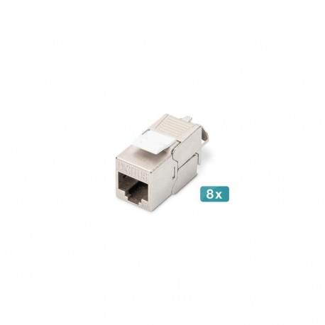 Digitus CAT 6A Keystone module, shielded, tool-free mounting connection - 8 pcs.