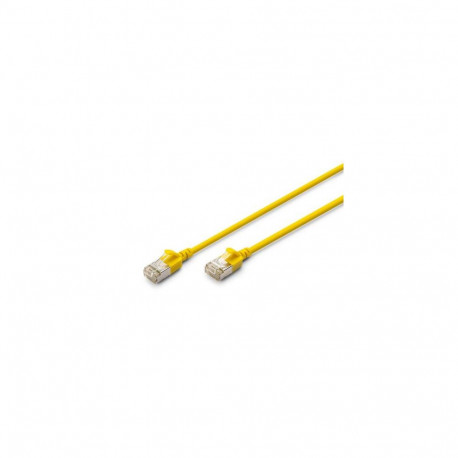 Digitus CAT 6A F-FTP Slim patch cord, 2m, yellow