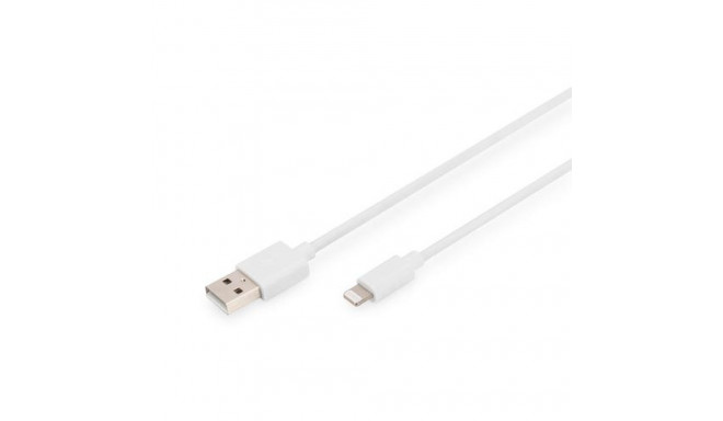 Digitus Lightning to USB-A data/charging cable, MFI-certified