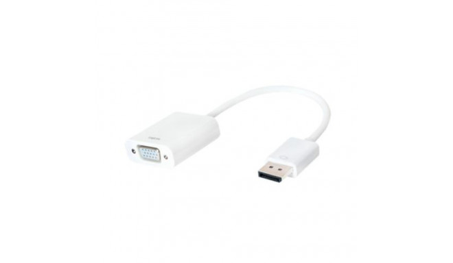 LogiLink CV0059B video cable adapter VGA (D-Sub) DisplayPort White