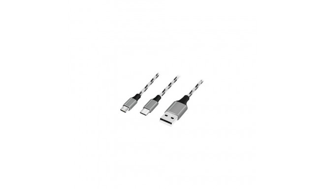 LogiLink CU0202 USB cable USB 2.0 1.2 m USB A USB C/Micro-USB A Grey