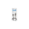 LogiLink CU0202 USB cable USB 2.0 1.2 m USB A USB C/Micro-USB A Grey