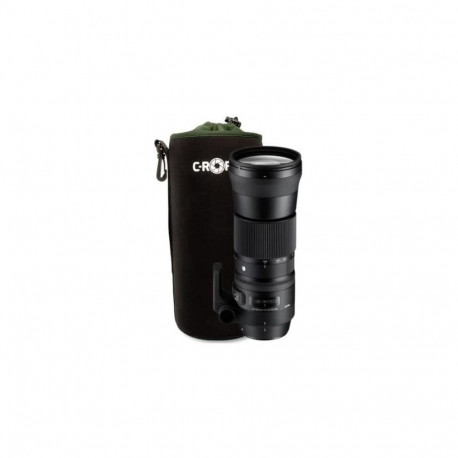 C-Rope CRP-LNB-XXL-BLK-2 camera lens case/cover Black, Green Fleece, Neoprene Pouch case