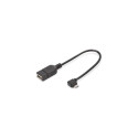 Digitus USB Adapter / Converter, OTG, micro B/M - A/F, 0.15m
