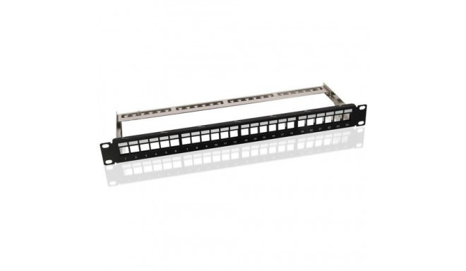 Goobay 19 inch (48.3 cm) Keystone Blank Patch Panel Empty Case (1 U)