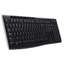 Logitech K270 keyboard RF Wireless QWERTZ Hungarian Black, Silver