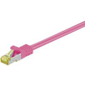 Goobay RJ-45 CAT7 1.5m networking cable Magenta S/FTP (S-STP)