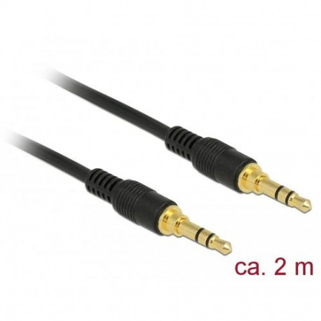 DeLOCK 85549 audio cable 2 m 3.5mm Black