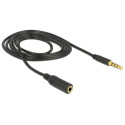 DeLOCK 84666 audio cable 1 m 3.5mm Black