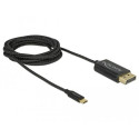 DeLOCK 83710 video cable adapter 2 m USB Type-C DisplayPort Black