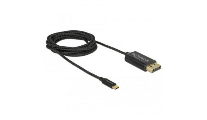 DeLOCK 83710 video cable adapter 2 m USB Type-C DisplayPort Black